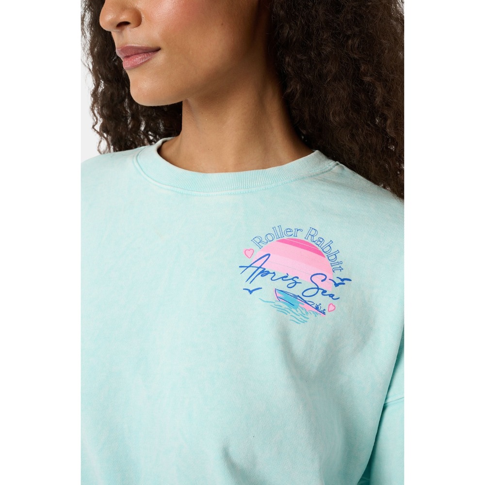 Roller Rabbit Apres Sea Phoebe Sweatshirt Size XXSMINT / XXS